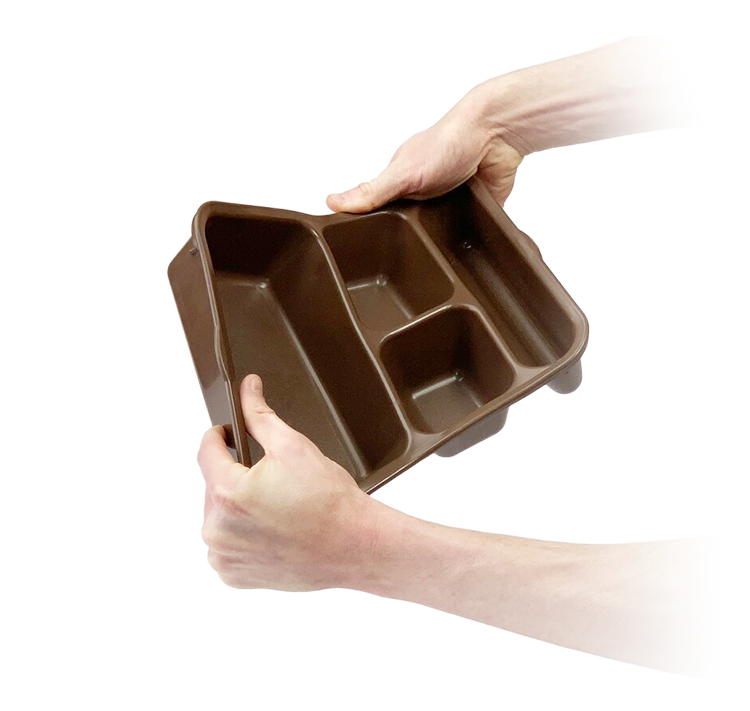 MaxFlex Correctional Dinnerware — Flexible Food Tray