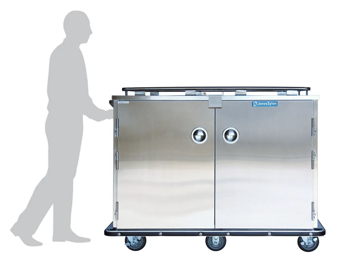 JZ-168 Large ServeSmart Correctional Meal Delivery Cart